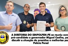 Photo of A Diretoria do Sinpolpen – PE se reuniu na quinta 01 de junho com o pré-candidato Miguel Coelho